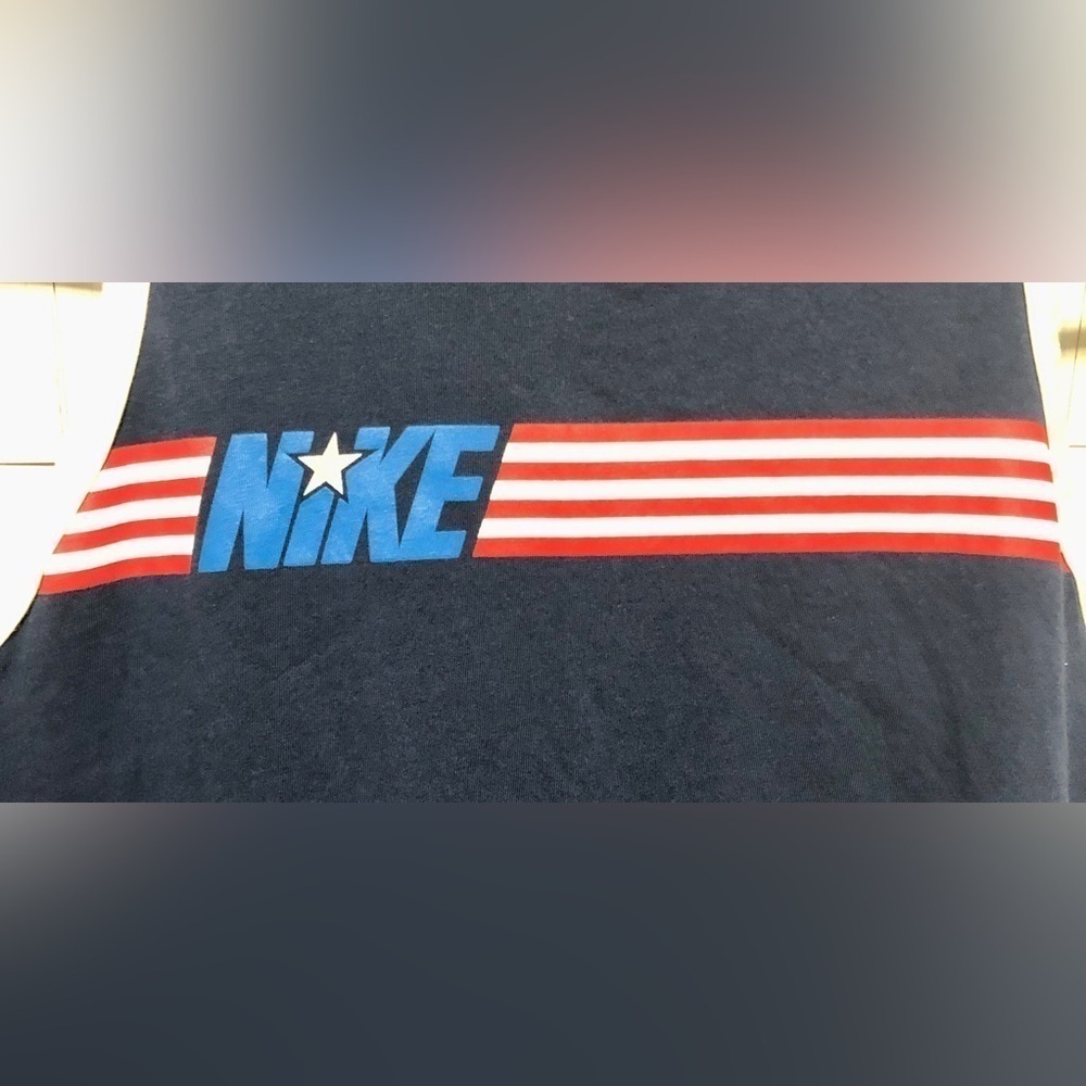 ☄️Nike 🇺🇸 Navy Blue Flag Stripe Tank Top - Picture 4 of 8